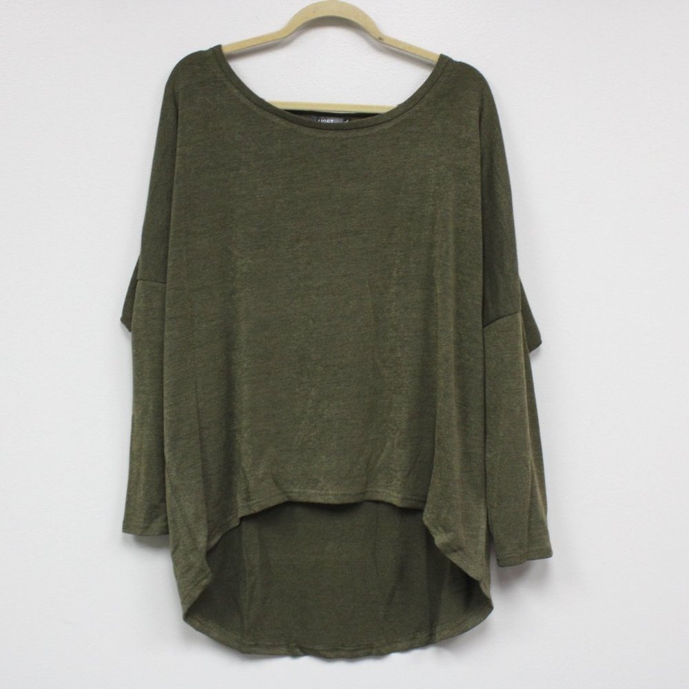 Uget Olive Green Top Ladies Size XL